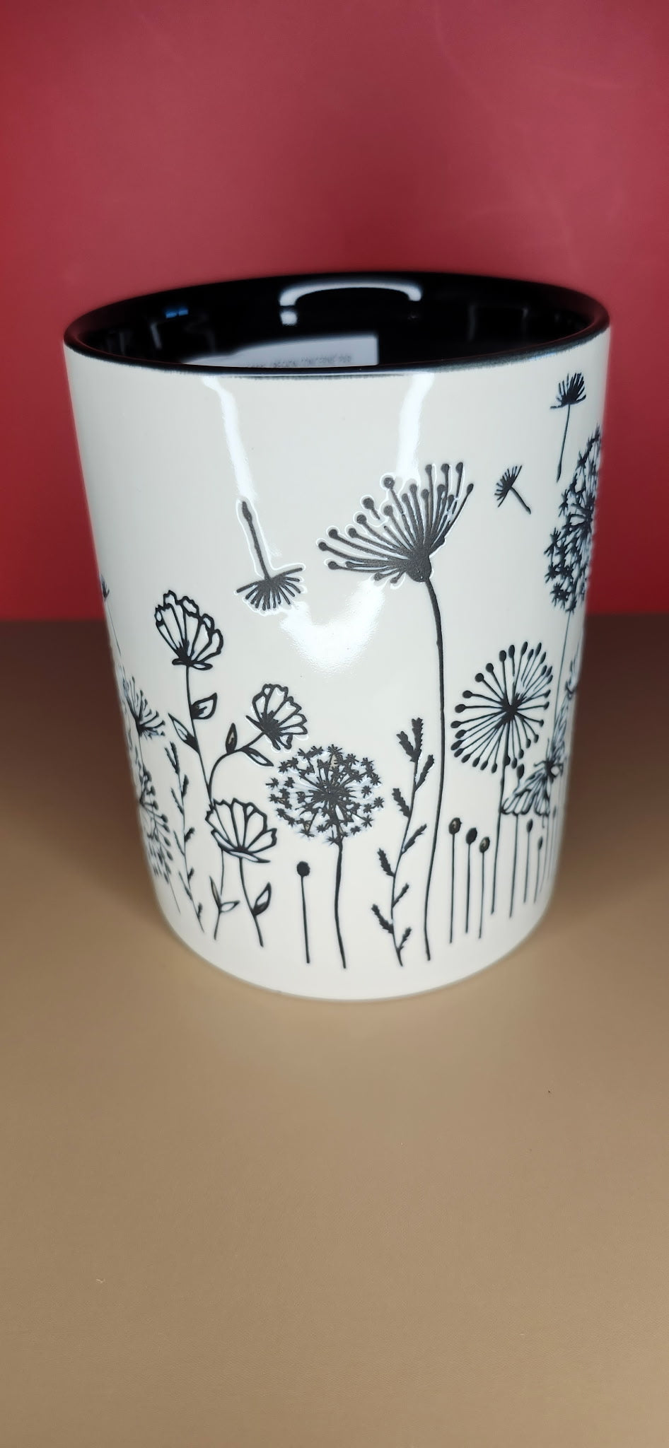 Disney Parks Fantasyland Castle Floral Butterfly Mug 16oz NWT