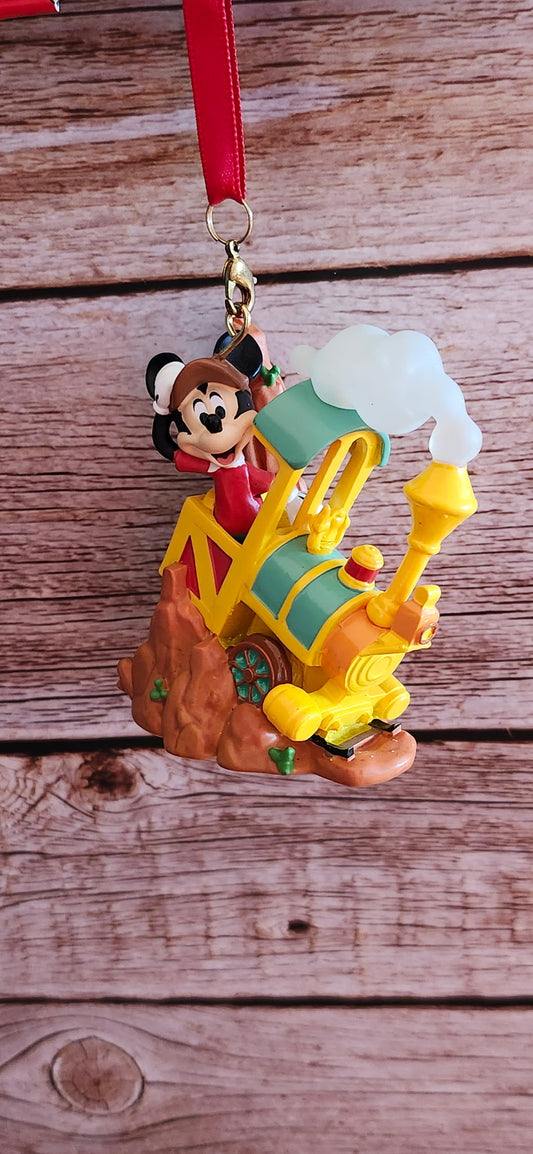 Disney Play In The Park Big Thunder Mountain Mickey Ornament NWT Frontierland
