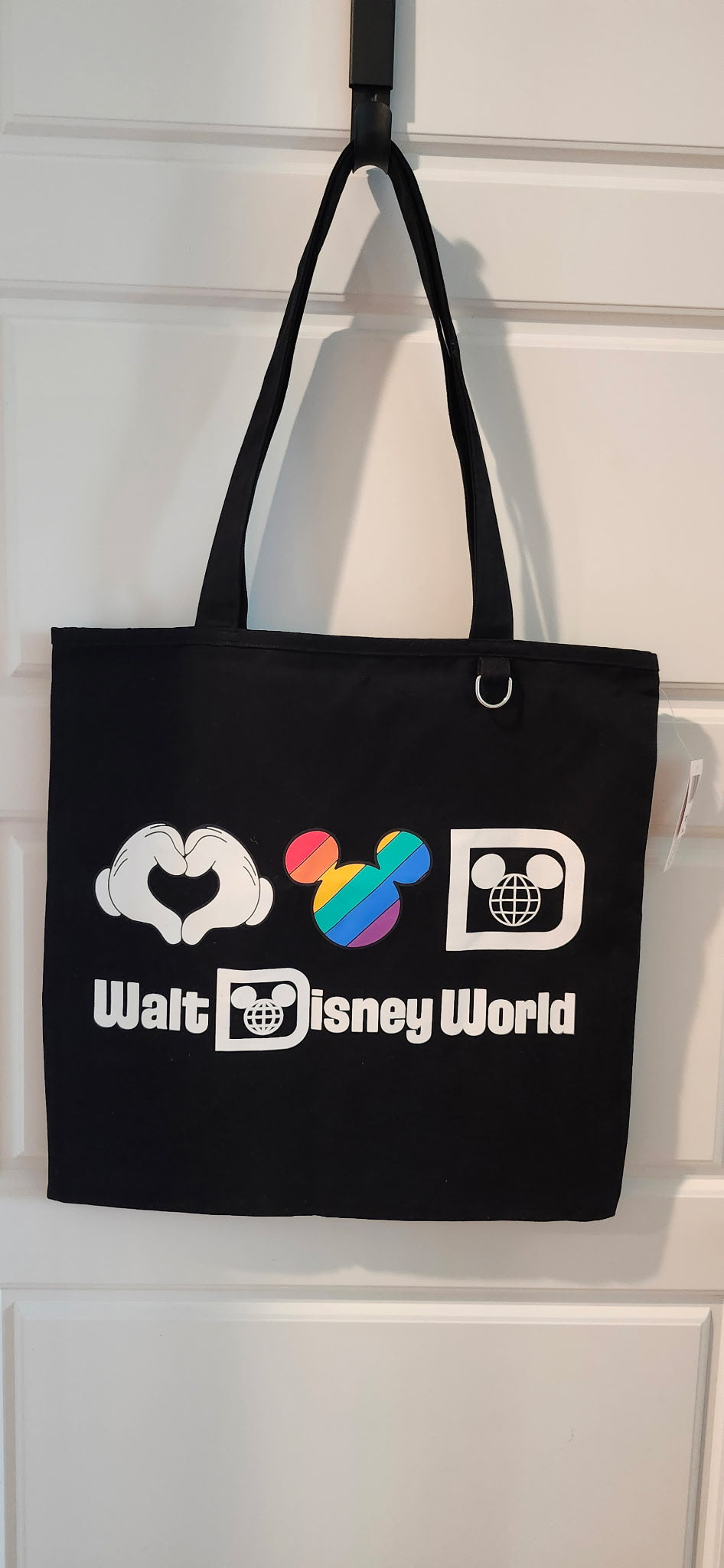 Disney Parks Walt Disney World Pride Canvas Tote Bag NWT Rainbow Mickey