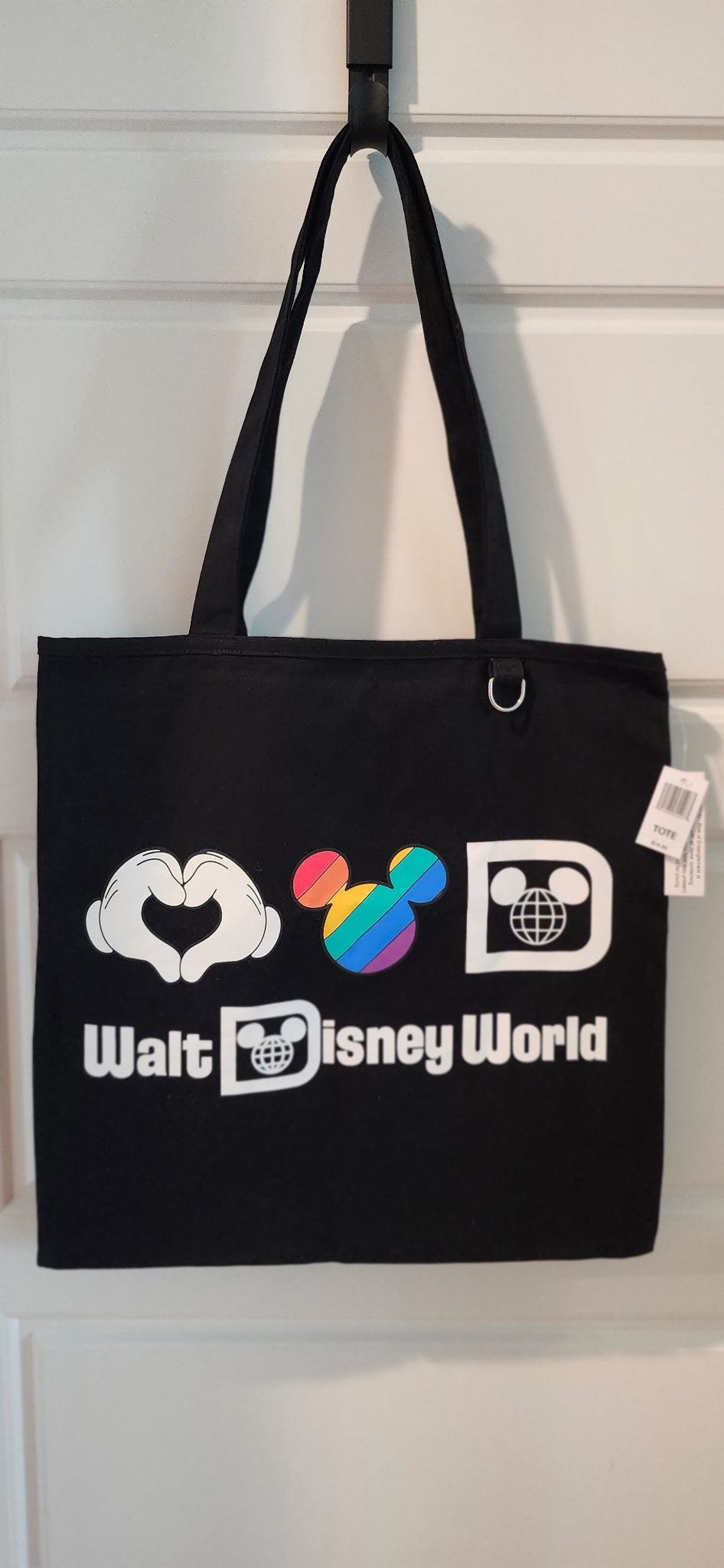 Disney Parks Walt Disney World Pride Canvas Tote Bag NWT Rainbow Mickey