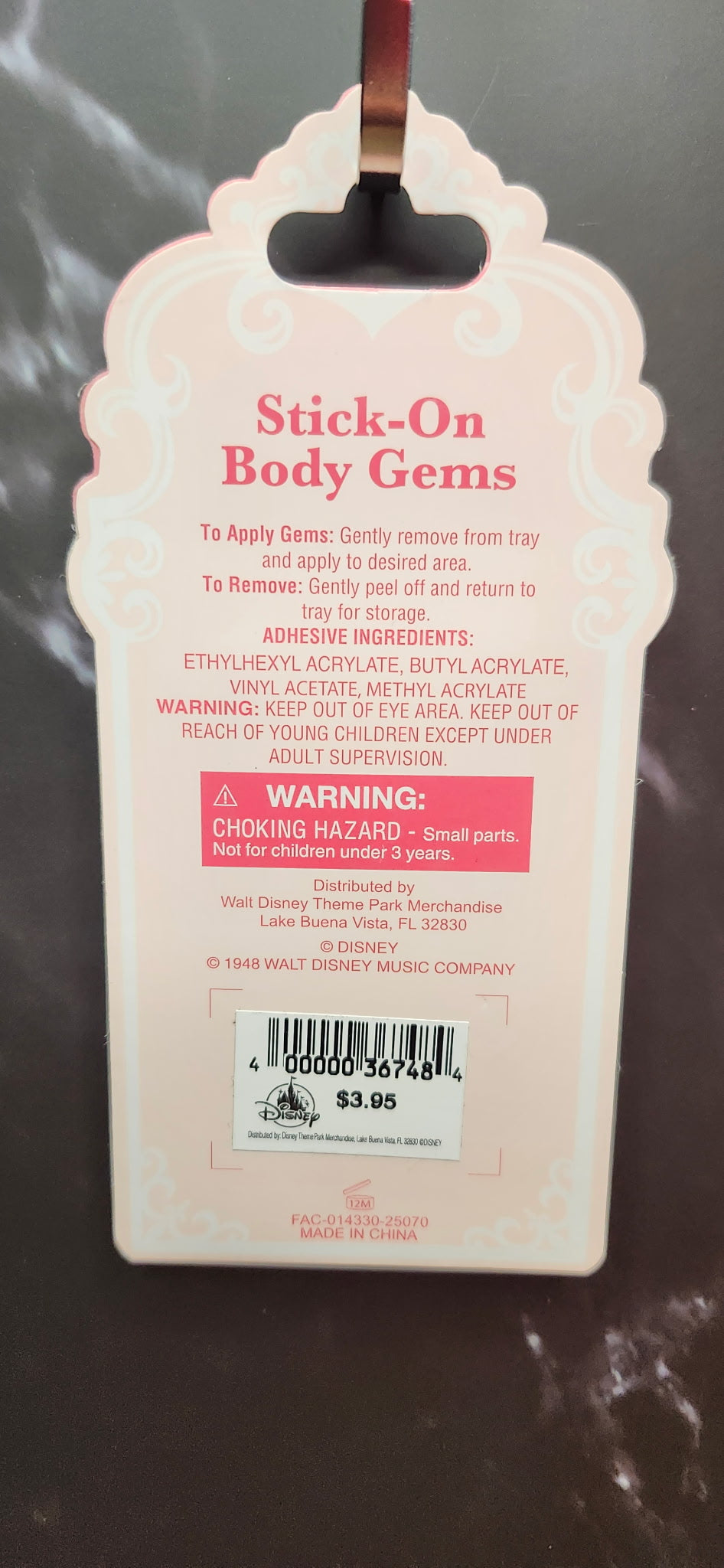 Disney Parks Bibbidi Bobbidi Boutique Body Gems Set of 9 NWT Authentic