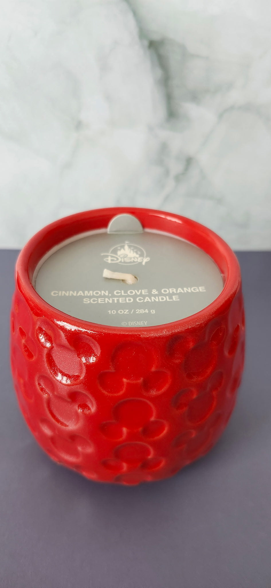 Disney Mickey Mouse Stoneware Candle – Cinnamon, Clove & Orange Scent