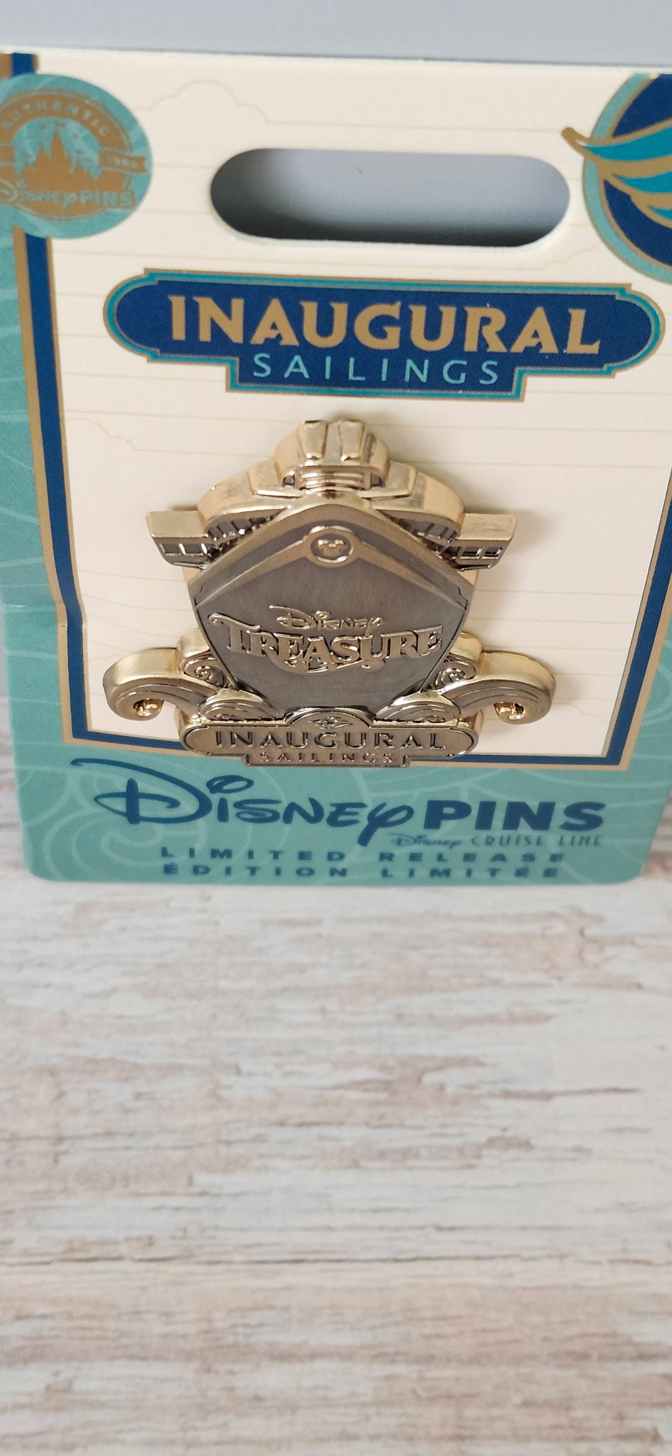 Disney Cruise Line Disney Treasure Inaugural Sailings Limited Release Pin