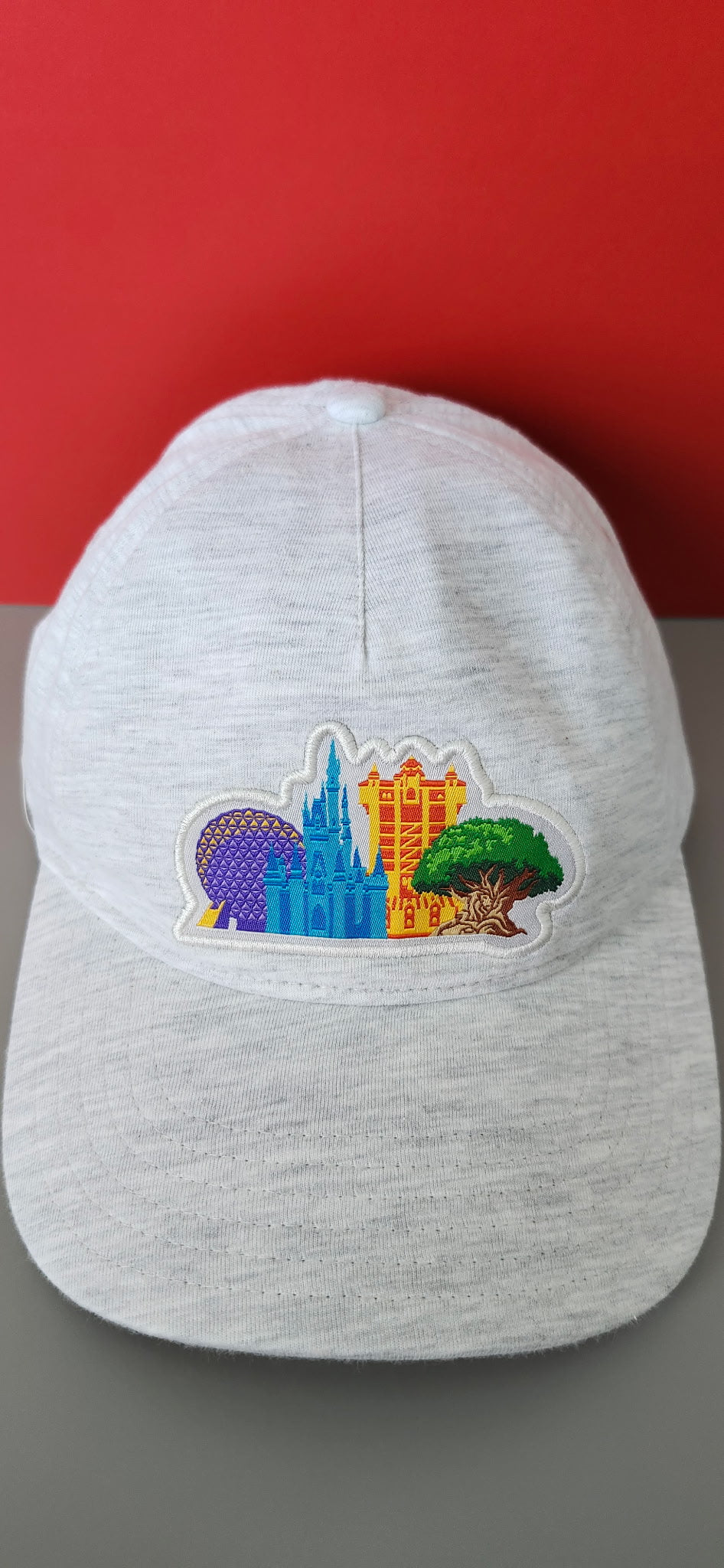 Walt Disney World Four Parks Icons Heather Gray Baseball Cap
