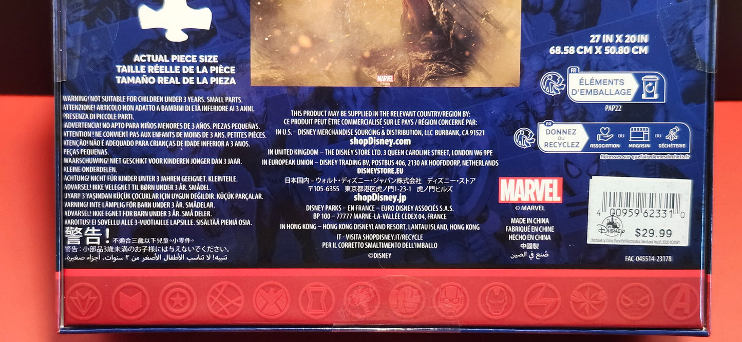 Marvel Avengers 1000 Piece Jigsaw Puzzle Disney Store Exclusive New