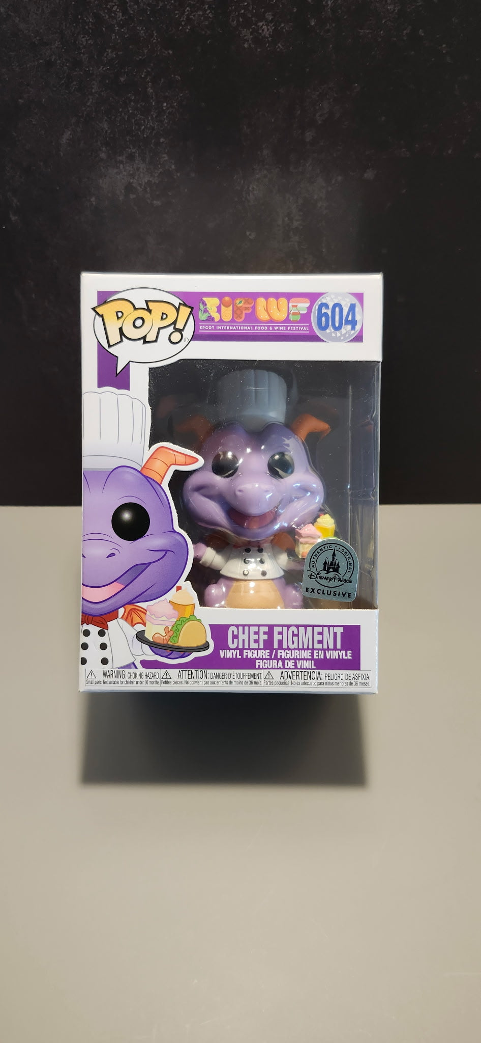Funko Pop! Chef Figment #604 EPCOT Food & Wine Festival Disney Exclusive