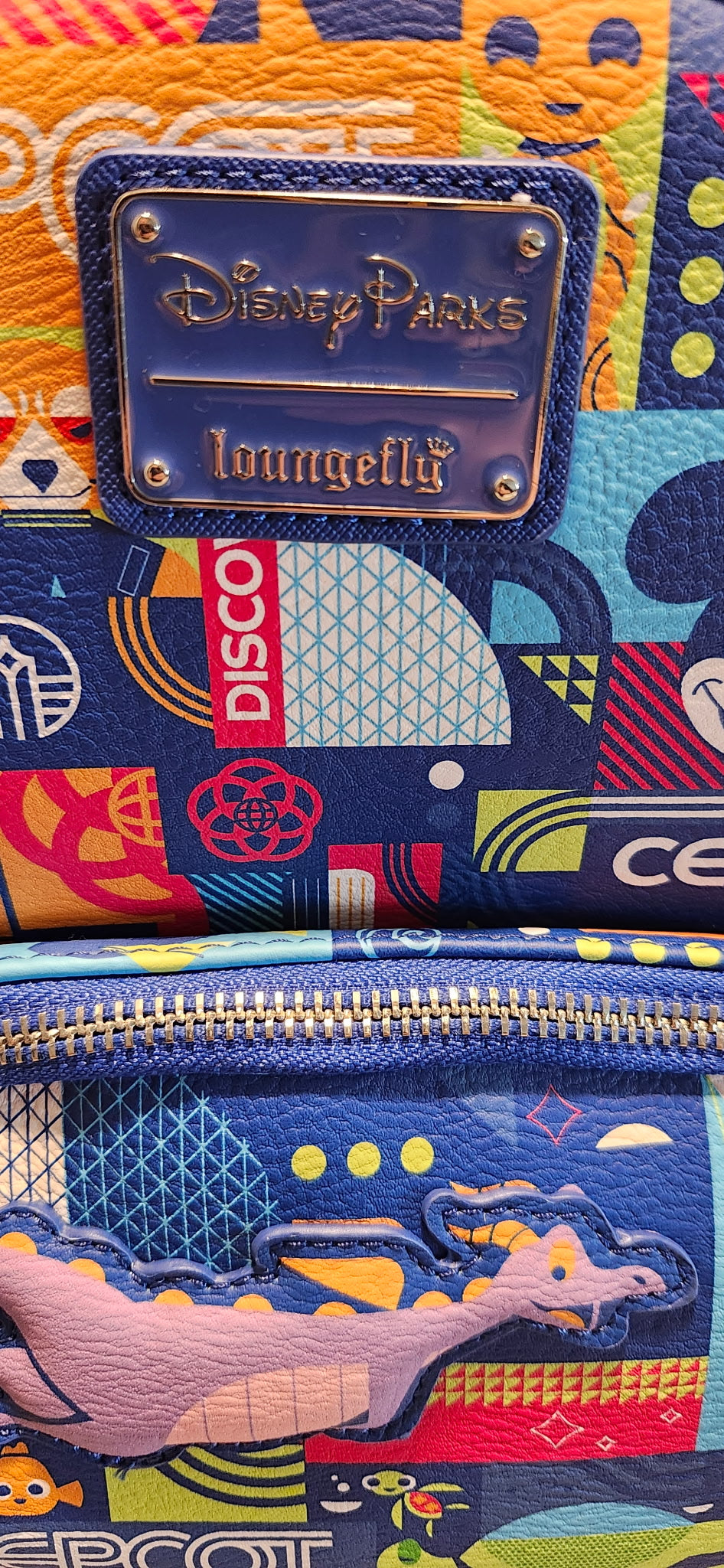 Disney Parks Loungefly EPCOT Figment Mini Backpack NWT Park Exclusive
