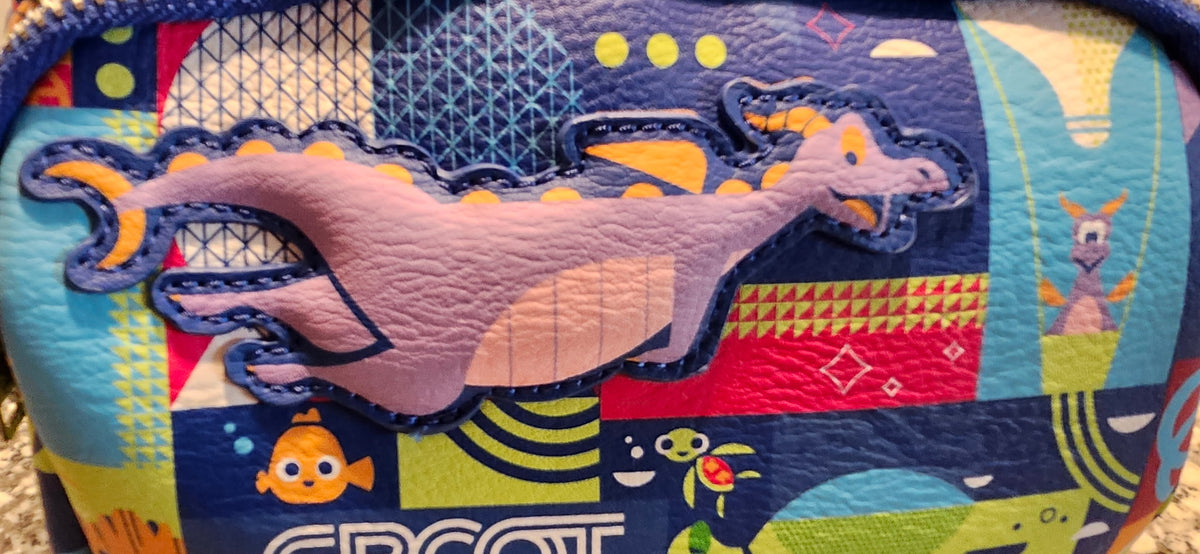 Disney Parks Loungefly EPCOT Figment Mini Backpack NWT Park Exclusive