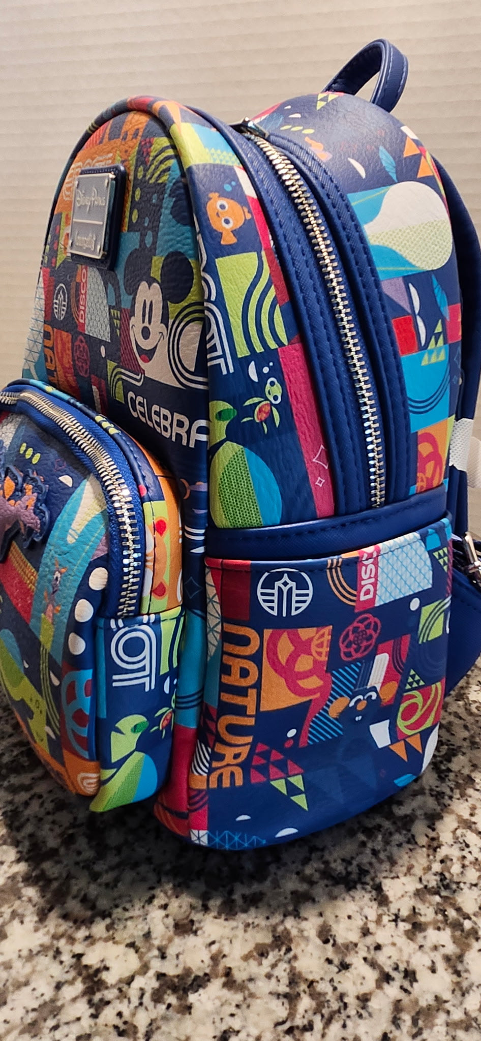 Disney Parks Loungefly EPCOT Figment Mini Backpack NWT Park Exclusive
