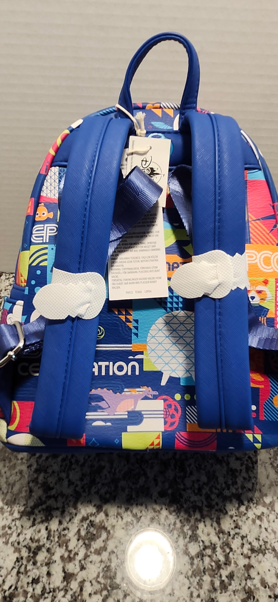 Disney Parks Loungefly EPCOT Figment Mini Backpack NWT Park Exclusive
