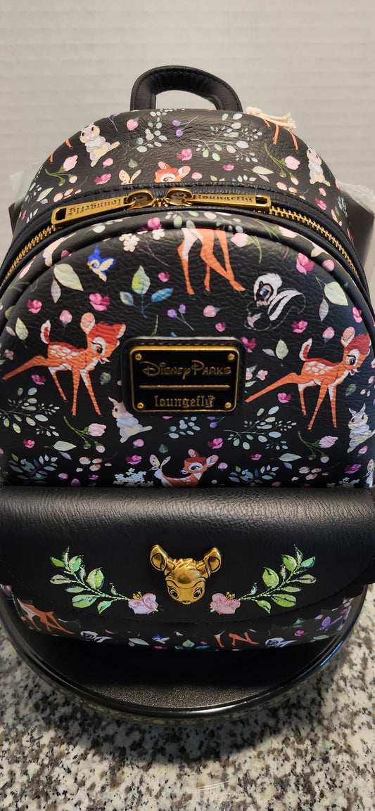 Loungefly Disney Parks Bambi Floral Mini Backpack NWT