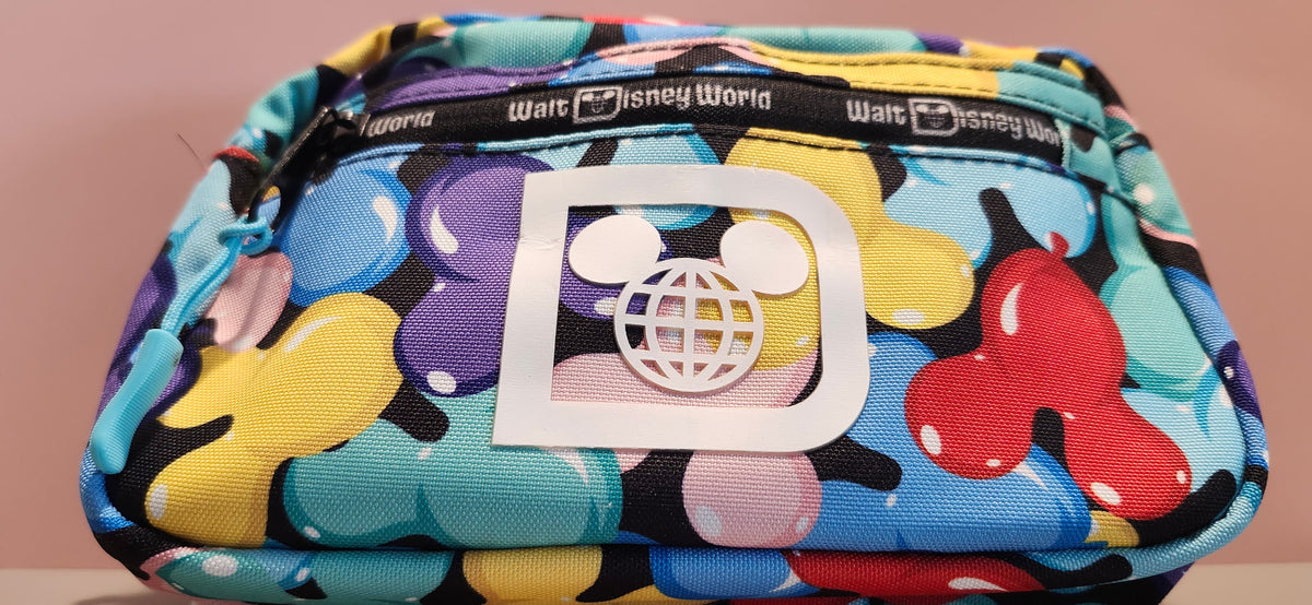 Disney Parks Mickey Balloon Print Fanny Pack Belt Bag NWT Colorful