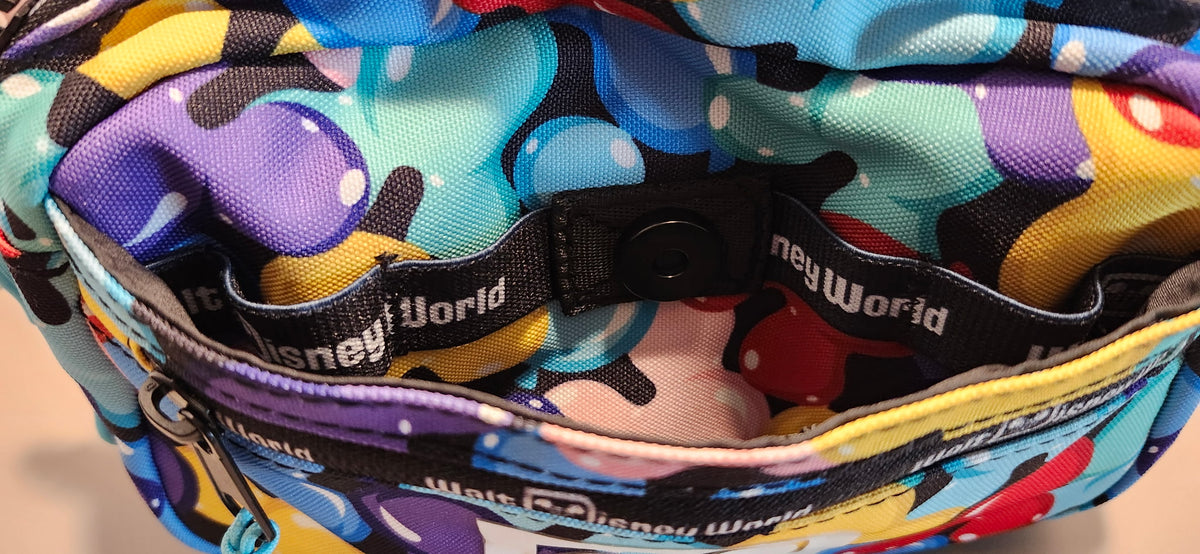 Disney Parks Mickey Balloon Print Fanny Pack Belt Bag NWT Colorful