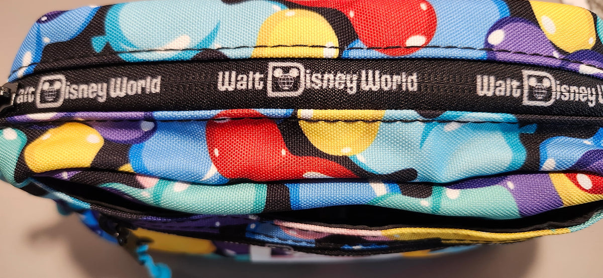 Disney Parks Mickey Balloon Print Fanny Pack Belt Bag NWT Colorful