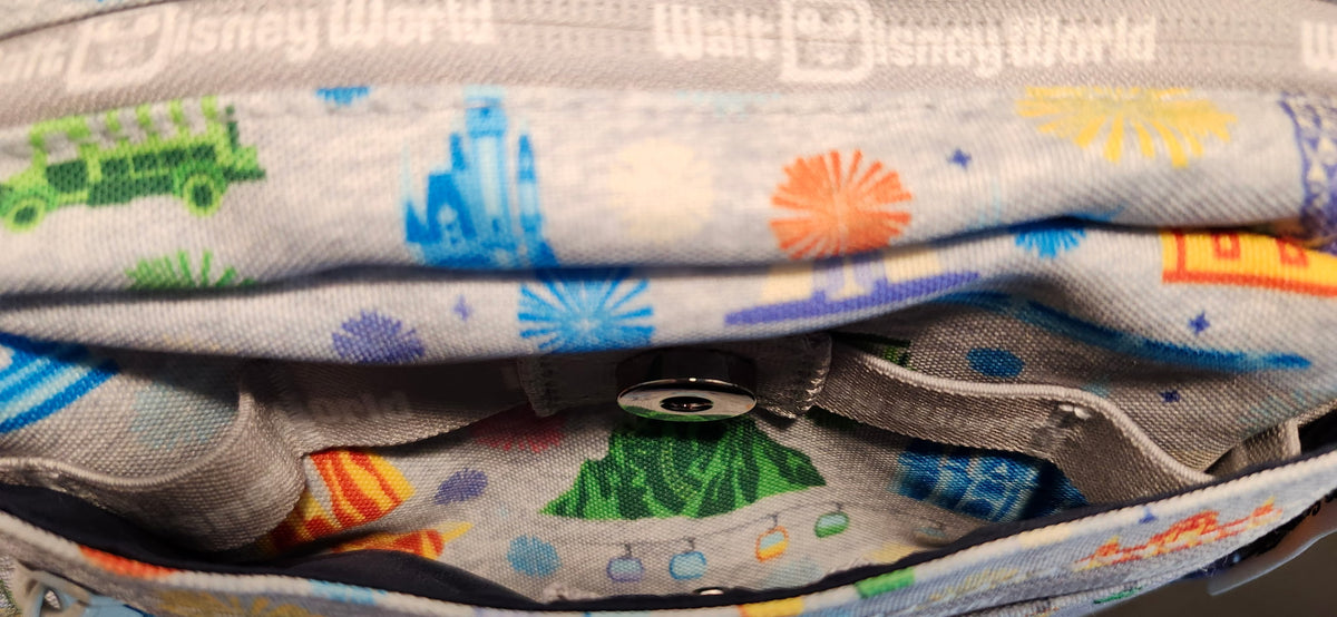 Disney World Parks Icon Retro Fanny Pack Belt Bag NWT Cinderella Castle