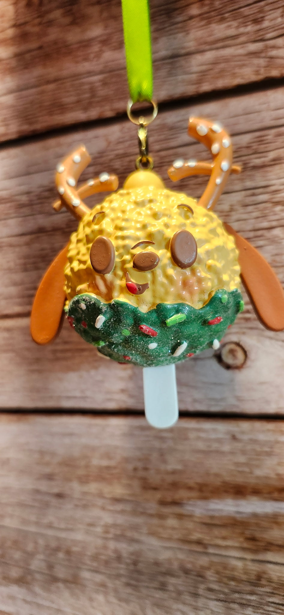 Disney Munchlings Pluto Reindeer Rice Cereal Treat Christmas Ornament NWT