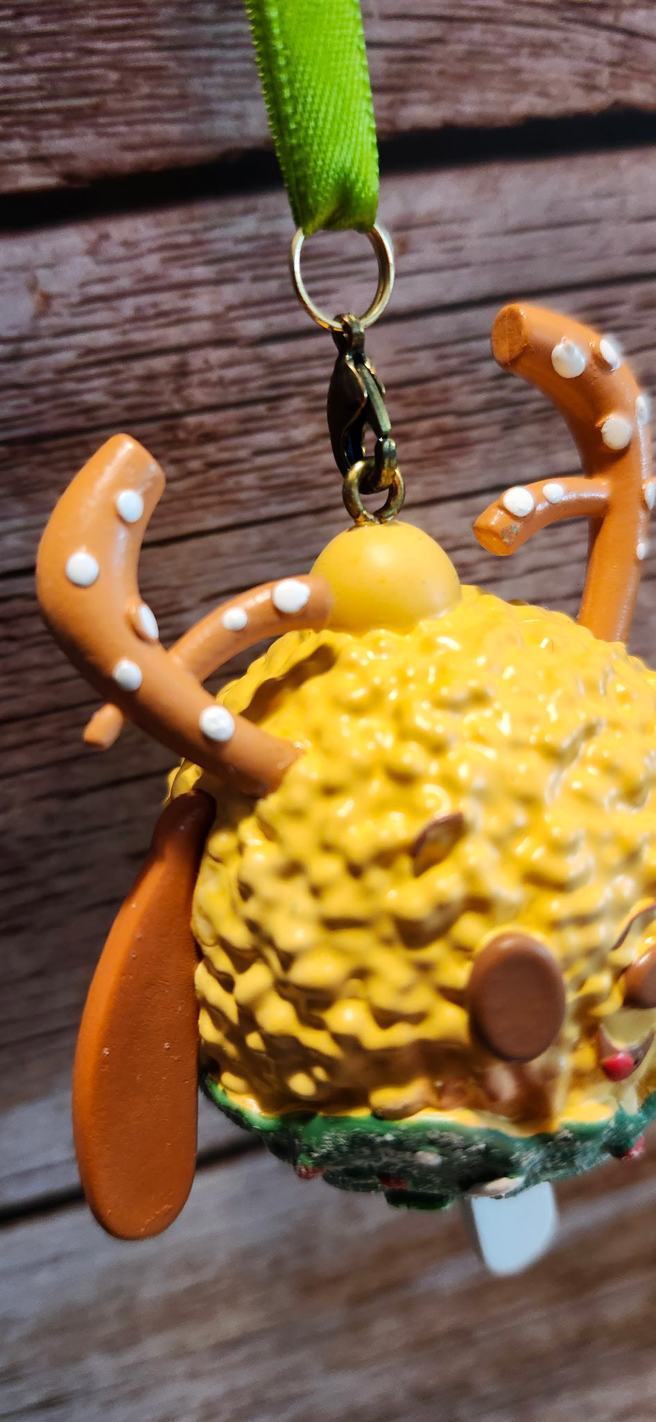 Disney Munchlings Pluto Reindeer Rice Cereal Treat Christmas Ornament NWT