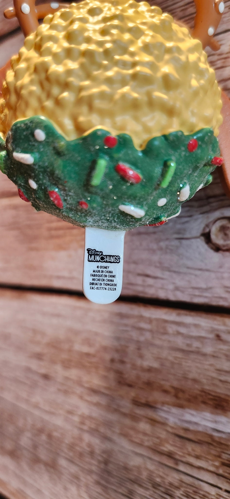 Disney Munchlings Pluto Reindeer Rice Cereal Treat Christmas Ornament NWT