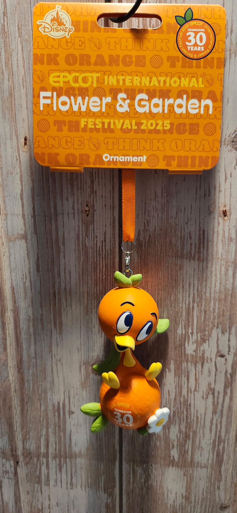 EPCOT Flower & Garden 2025 Festival Ornament - Orange Bird