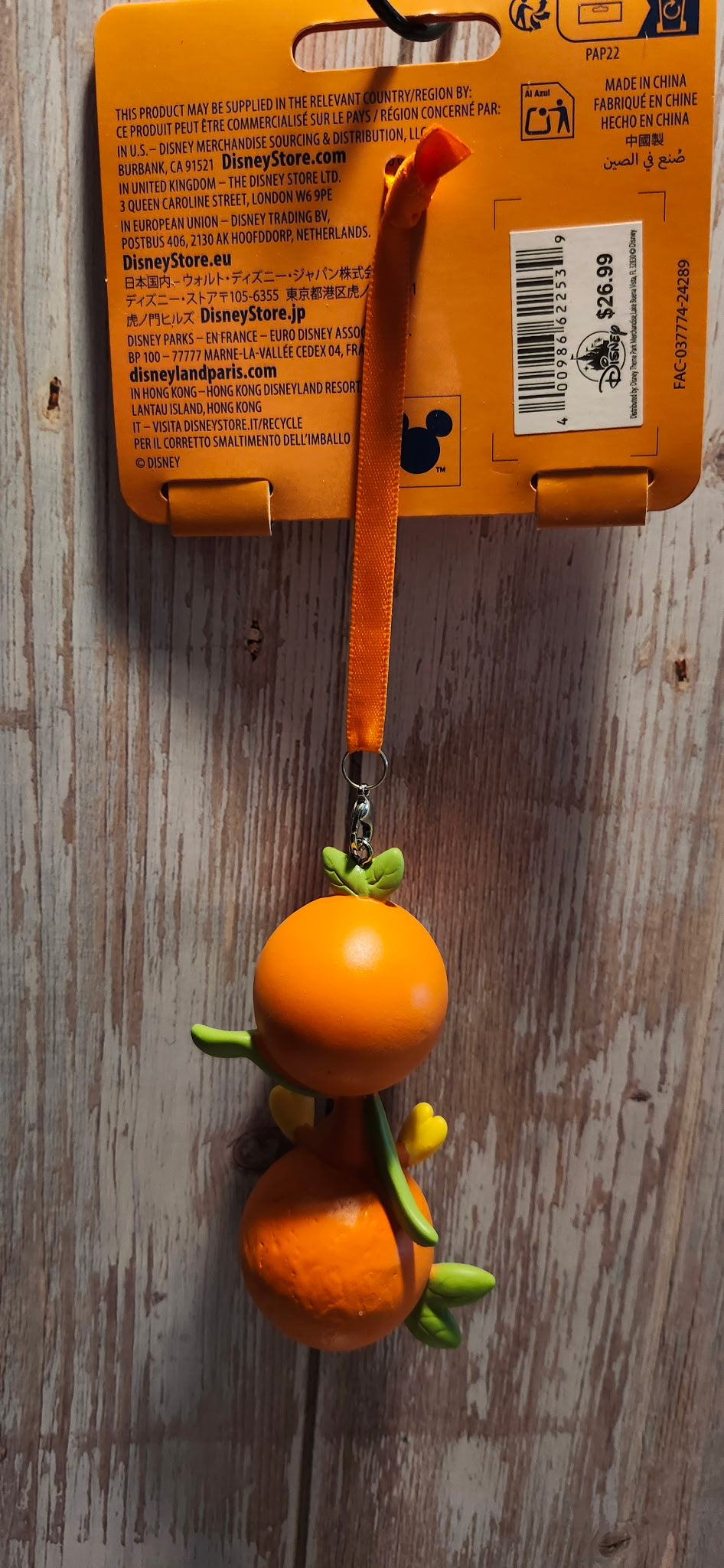 EPCOT Flower & Garden 2025 Festival Ornament - Orange Bird