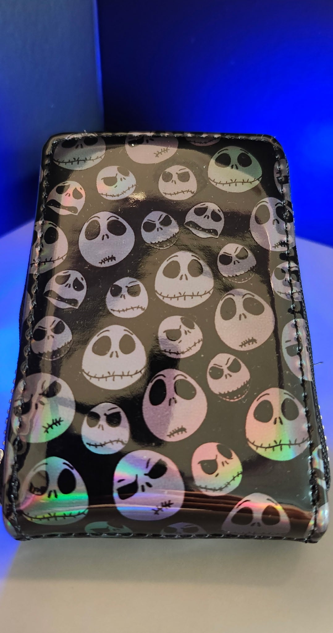 Disney Parks Loungefly Nightmare Before Christmas Jack Faces Accordion Wallet