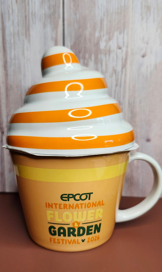 Disney EPCOT Flower & Garden Festival 2026 Orange Bird Mug w/ Lid NWT