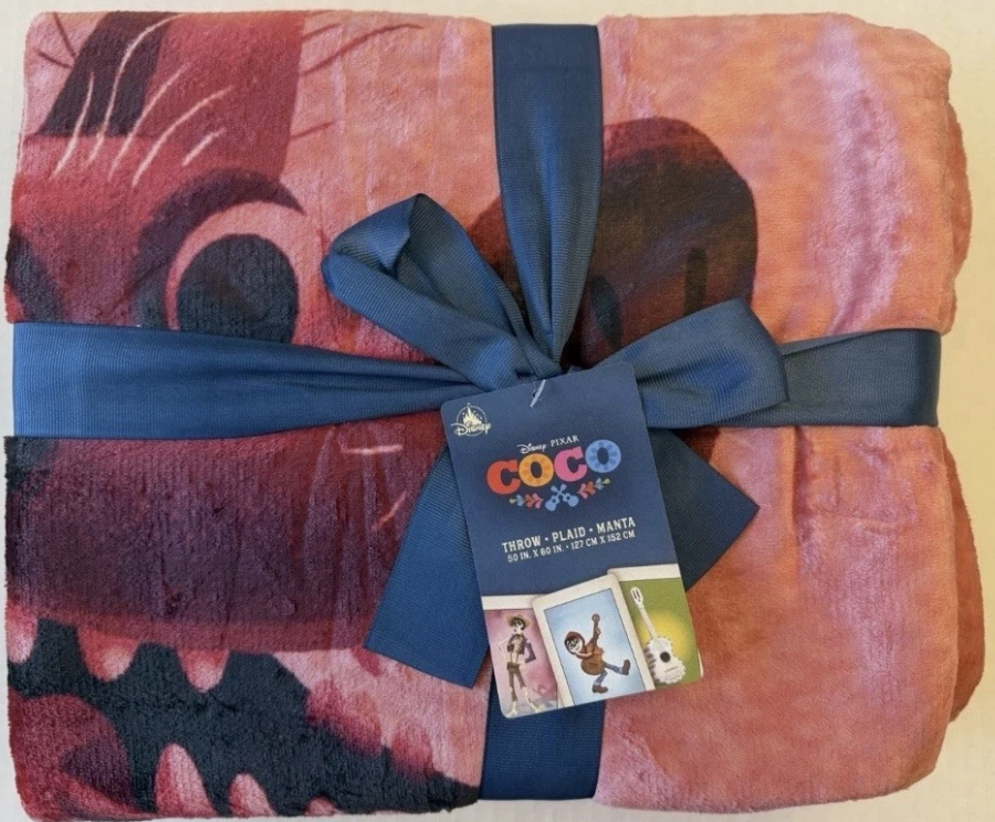 Disney Pixar Coco Dante Plush Throw Blanket 50x60 Disney Store NWT