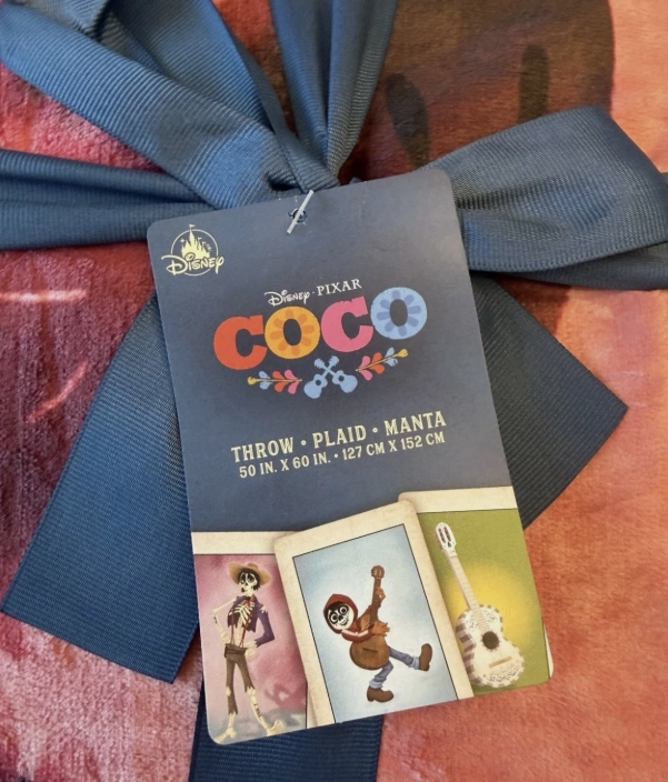 Disney Pixar Coco Dante Plush Throw Blanket 50x60 Disney Store NWT
