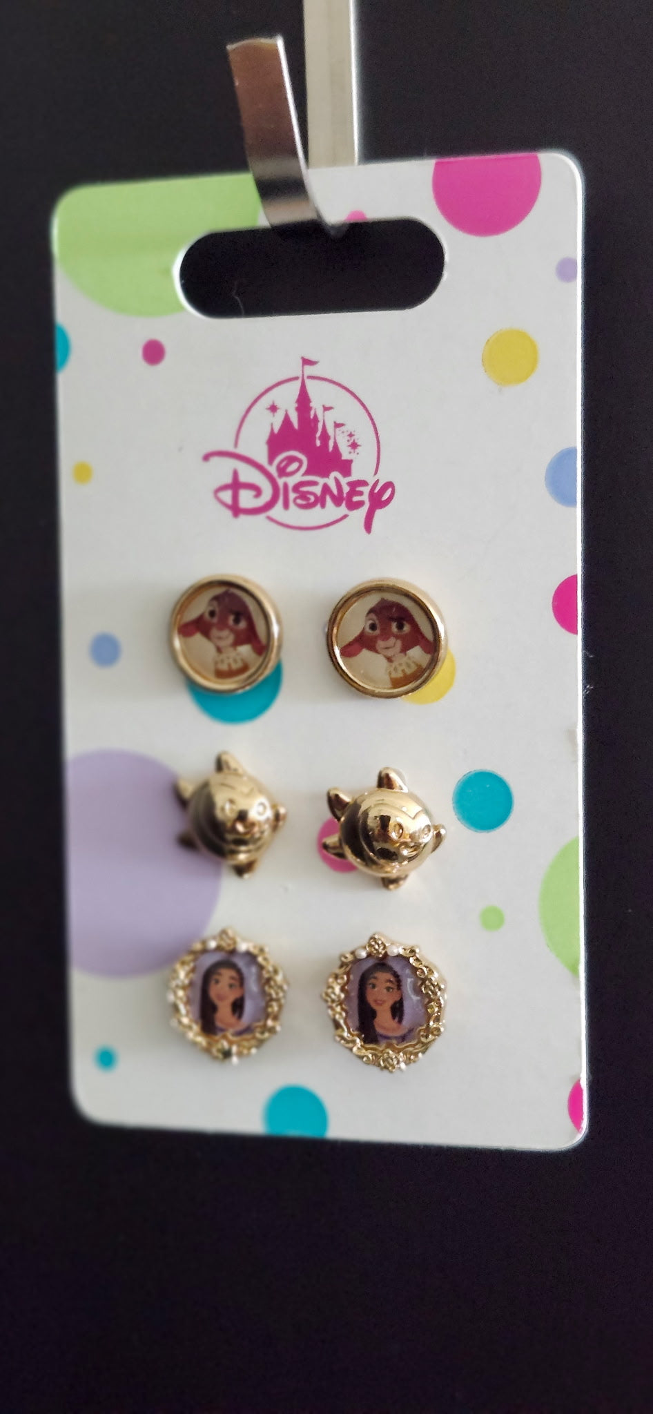 Disney Wish Movie 3 Pair Earring Set Asha Valentino Star Disney Parks NWT