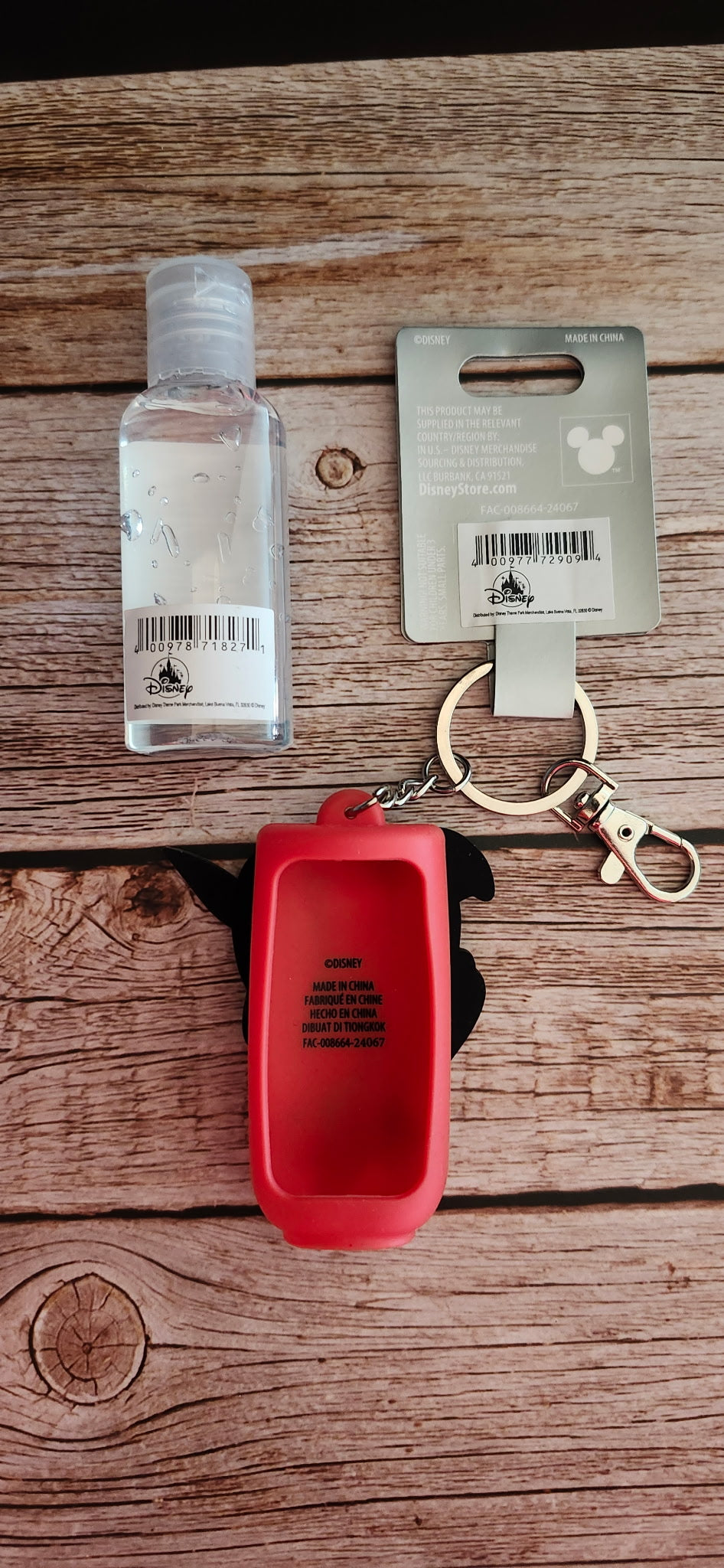 Disney Parks Pinocchio Hand Sanitizer Holder Keychain w/ Sanitizer NWT